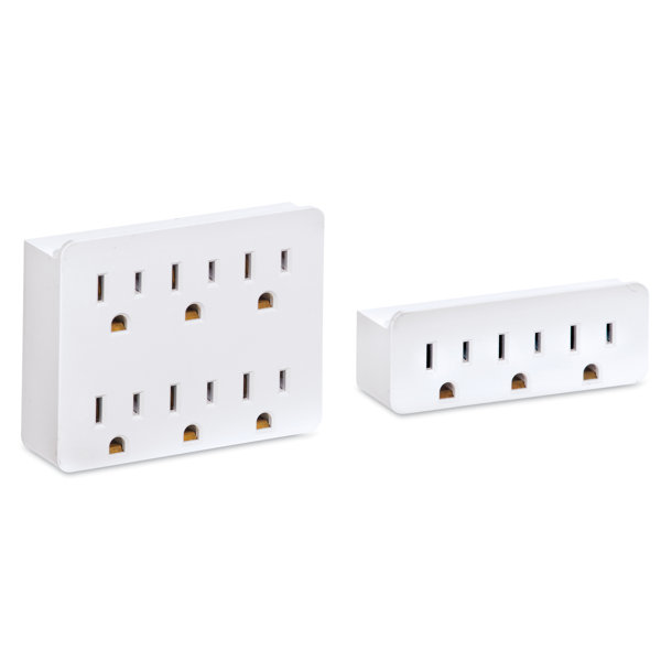 Winston Brands Set Of 2 Wall Outlet Extenders Includes 3 And 6 Multi